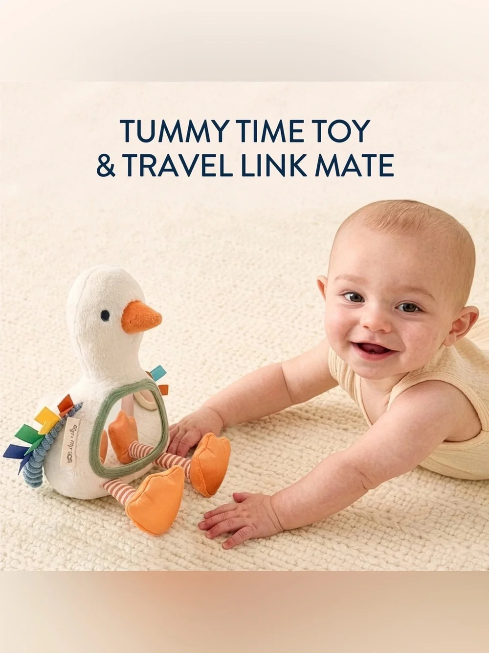 Itzy Ritzy Goose Bitzy Mirror Sensory Tummy Time